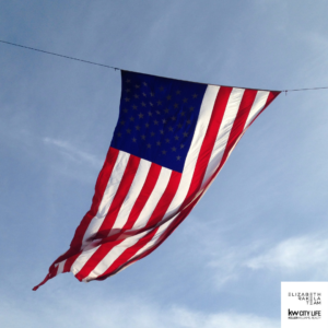 Memorial Day Parade Flag in Hoboken NJ. Hudson County Weekly Real Estate Market Report 5/27/24