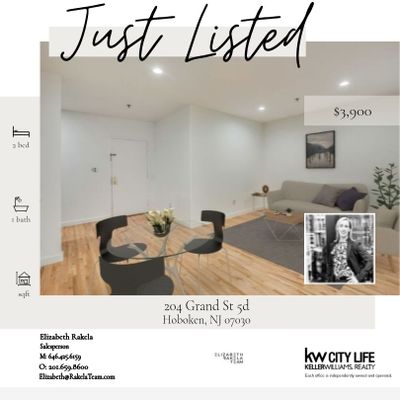 FOR RENT! 204 GRAND ST 5D, HOBOKEN