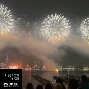 Fireworks in NYC over Hudson River 7/4/24