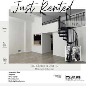 JUST RENTED! 1024 CLINTON UNIT 104, BY THE ELIZABETH RAKELA TEAM