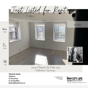 Just Listed for Rent! 1024 Clinton Street Unit 203