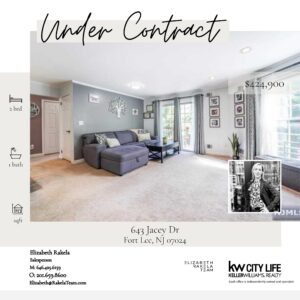 Under Contract! 643 Jesey Drive, Fort Lee