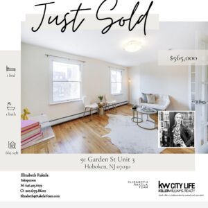 JUST SOLD! 91 Garden Street Hoboken