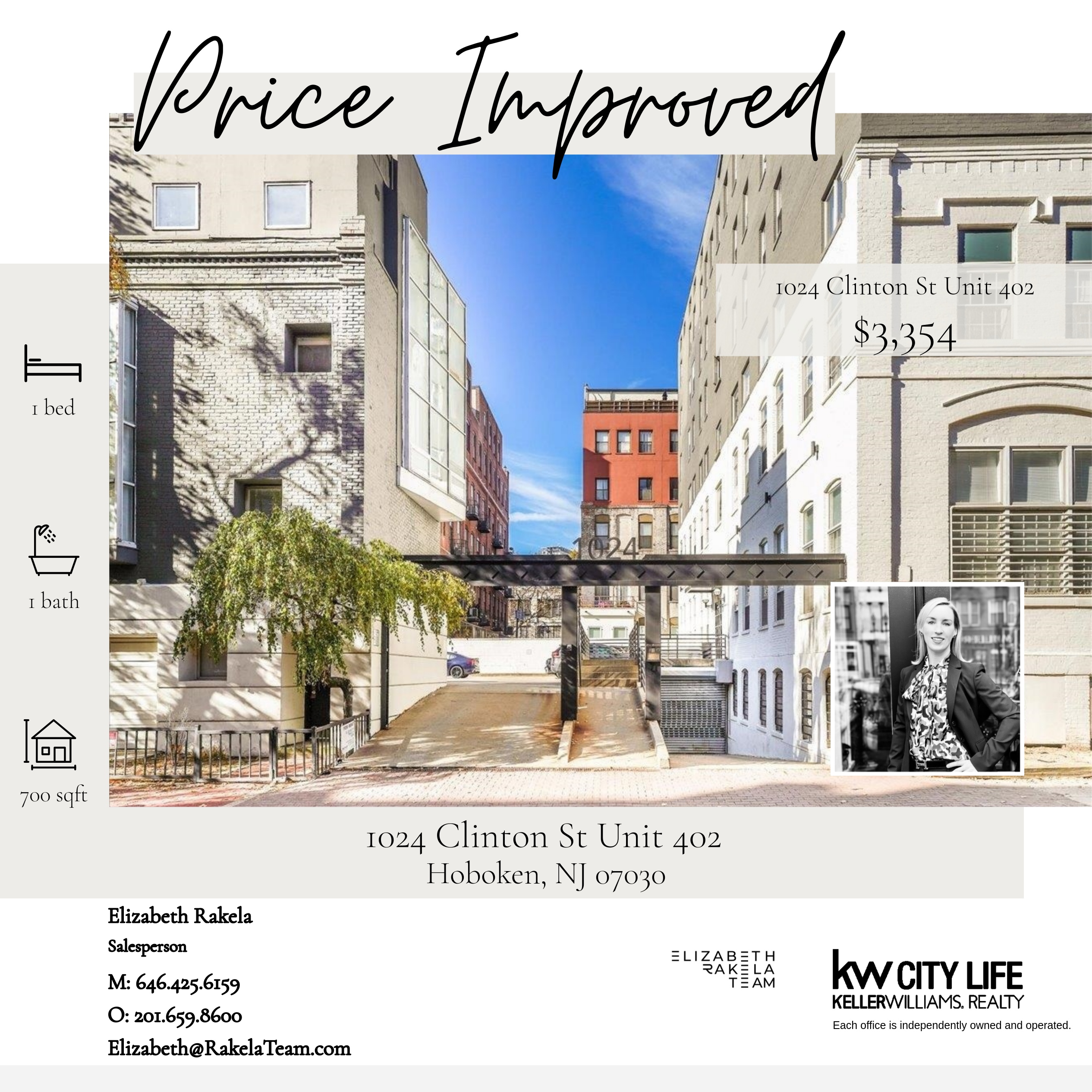 PRICE IMPROVED! 1024 Clinton Street, Unit 402