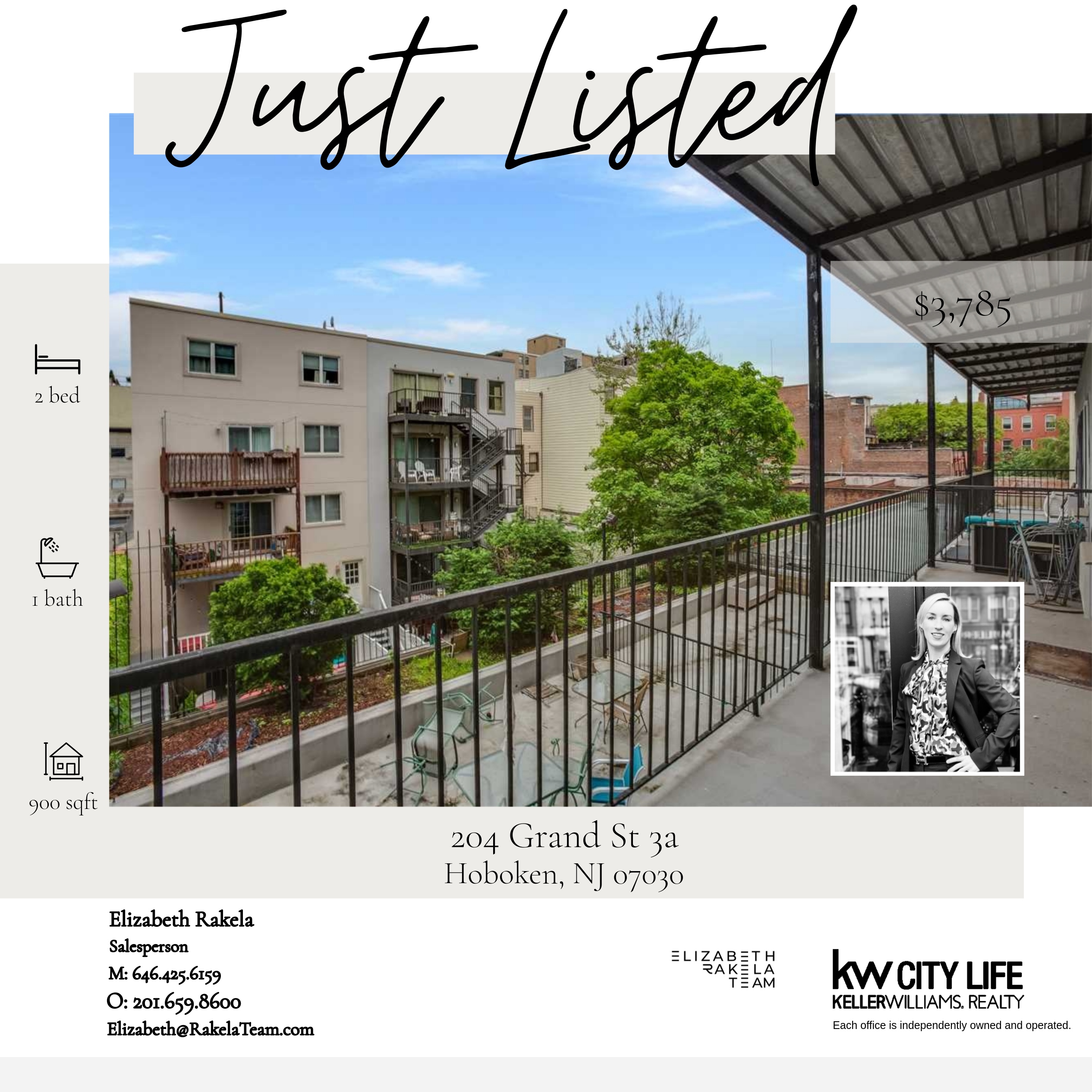 Just Listed! 204 Grand Street Unit 3A, Hoboken